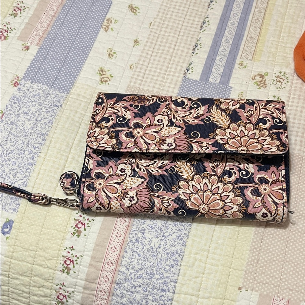 MUNDI BIG FAT WALLET navy!blush/gold
